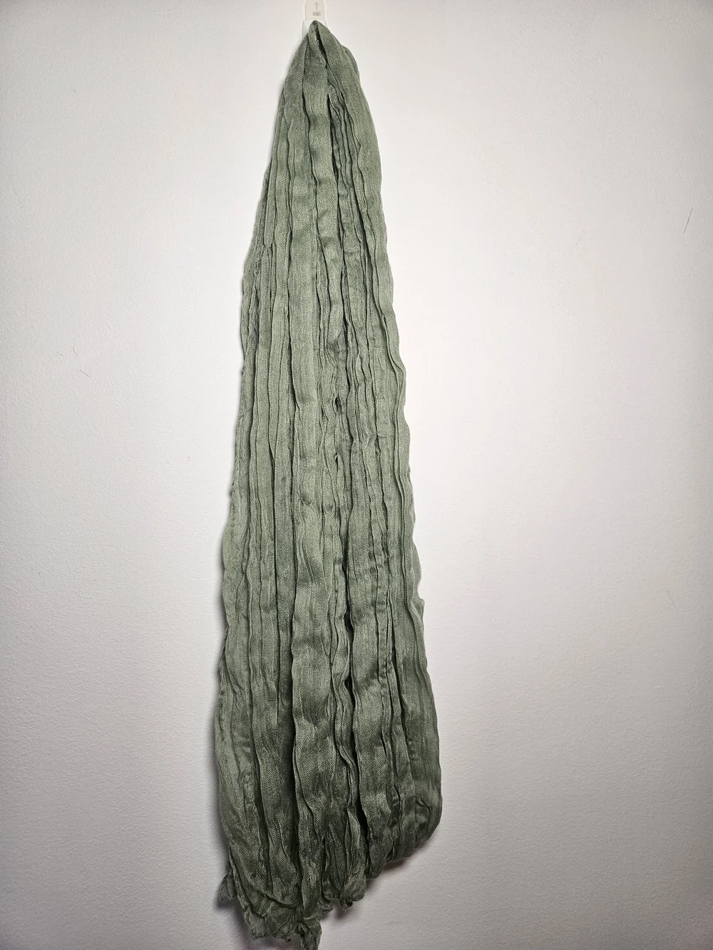 Sage Green and Natural Beige Cheese Cloth Table Runners Or Decor